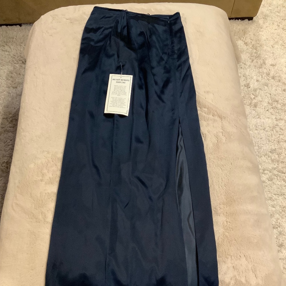 Chadwicks Navy Blue Maxi Skirt